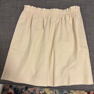 J Crew factory linen blend skirt